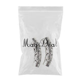 Maxbell Tibetan Silver Curved Tube Bead DIY Jewelry Necklace Bracelet Craft 6x26mm