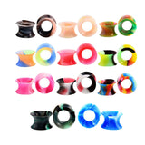 Maxbell 11 Pairs Flexible Silicone Flared Plugs Tunnel Ear Gauge Stretching 12mm