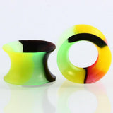 Maxbell 11 Pairs Flexible Silicone Flared Plugs Tunnel Ear Gauge Stretching 12mm