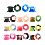 Maxbell 11 Pairs Flexible Silicone Flared Plugs Tunnel Ear Gauge Stretching 12mm