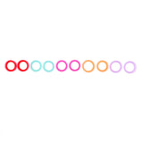 Maxbell 10Pcs Solid Silicone Double Flared Plugs Ear Gauge Stretching Expander 18mm