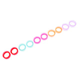 Maxbell 10Pcs Solid Silicone Double Flared Plugs Ear Gauge Stretching Expander 18mm