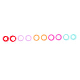 Maxbell 10Pcs Solid Silicone Double Flared Plugs Ear Gauge Stretching Expander 16mm