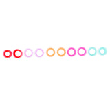 Maxbell 10Pcs Solid Silicone Double Flared Plugs Ear Gauge Stretching Expander 14mm