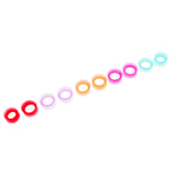 Maxbell 10Pcs Solid Silicone Double Flared Plugs Ear Gauge Stretching Expander 14mm