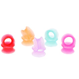 Maxbell 10Pcs Solid Silicone Double Flared Plugs Ear Gauge Stretching Expander 14mm