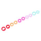 Maxbell 10Pcs Solid Silicone Double Flared Plugs Ear Gauge Stretching Expander 12mm