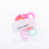 Maxbell 10Pcs Solid Silicone Double Flared Plugs Ear Gauge Stretching Expander 12mm