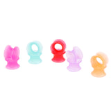 Maxbell 10Pcs Solid Silicone Double Flared Plugs Ear Gauge Stretching Expander  10mm
