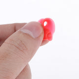 Maxbell 10Pcs Solid Silicone Double Flared Plugs Ear Gauge Stretching Expander  10mm