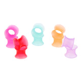 Maxbell 10Pcs Solid Silicone Double Flared Plugs Ear Gauge Stretching Expander  8mm