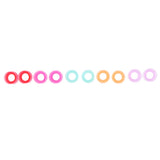 Maxbell 10Pcs Solid Silicone Double Flared Plugs Ear Gauge Stretching Expander  8mm