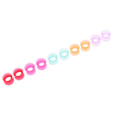 Maxbell 10Pcs Solid Silicone Double Flared Plugs Ear Gauge Stretching Expander  8mm