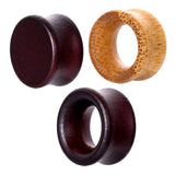 Maxbell 3 Pairs Natural Wooden Flared Expander Gauges Tunnel Ear Piercing 12mm
