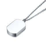 Maxbell Stainless Steel Pendant Necklace Openable Cremation Jewelry For Ashes Silver