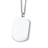 Maxbell Stainless Steel Pendant Necklace Openable Cremation Jewelry For Ashes Silver