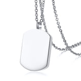 Maxbell Stainless Steel Pendant Necklace Openable Cremation Jewelry For Ashes Silver