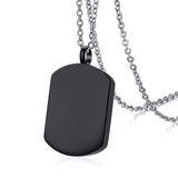 Maxbell Stainless Steel Pendant Necklace Openable Cremation Jewelry For Ashes Black