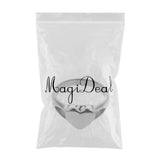 Maxbell Titanium Steel, Heart Memorial Ring Urn Ashes Ring-Charm Cremation  US 9