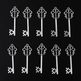 Maxbell 30 Pieces Vintage Key Hollow Charm Pendant Jewelry DIY Making Antique Silver