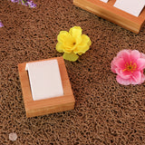 Maxbell Natural Bamboo Wooden EarringsEar Studs Display Rack Organizer White 1 Slot