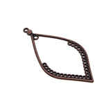 Maxbell 20Pcs Tibetan Silver Earring Leaf Drop Frame Charms Pendants DIY  Bronze