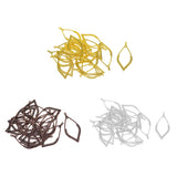 Maxbell 20Pcs Tibetan Silver Earring Leaf Drop Frame Charms Pendants DIY  Bronze