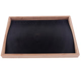 Maxbell Wooden Jewelry Ring Earrings Display Box Tray Storage Necklace Display Tray