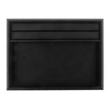 Maxbell Velvet Jewelry Trays Catch All Jewelry Display Tray Case Black PU Leather