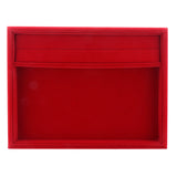 Maxbell Velvet Jewelry Trays Catch All Jewelry Display Tray Case Red Velvet