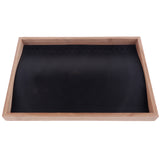 Maxbell Wooden Jewelry Ring Earrings Display Box Tray Storage 12 Slots Necklace Display Tray