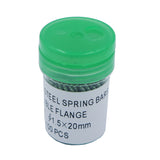 Maxbell 100 Pieces Watchmaker Watch Band Spring Bars Strap Link Pins Repair Kit 20mm