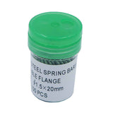Maxbell 100 Pieces Watchmaker Watch Band Spring Bars Strap Link Pins Repair Kit 20mm