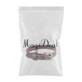 Maxbell Chic Cow Leather Wristband Cuff Bracelet Bangle Charm Women Jewelry Brown