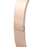 Maxbell Womens Mens Stainless Steel Brecelet Polished Cuff Bangle Rose Gold 8mm