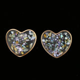 Maxbell 2pcs Resin Charm Pendants with Dried Flower Jewelry Making 25mm Heart