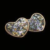 Maxbell 2pcs Resin Charm Pendants with Dried Flower Jewelry Making 25mm Heart