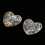 Maxbell 2pcs Resin Charm Pendants with Dried Flower Jewelry Making 25mm Heart