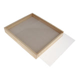 Maxbell Wood Velvet Jewelry Display Trays Ring Showcase Displays Beige