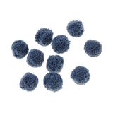 Maxbell Fluffy Plush Ball DIY Pompoms for Jewelry Making Crafts Decor 10Pcs Blue