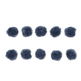 Maxbell Fluffy Plush Ball DIY Pompoms for Jewelry Making Crafts Decor 10Pcs Blue