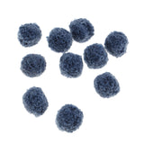 Maxbell Fluffy Plush Ball DIY Pompoms for Jewelry Making Crafts Decor 10Pcs Blue