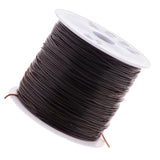 Maxbell 1 Roll 0.8mm Elastic Stretch Thread String Cord For Jewelry Bracelet Brown