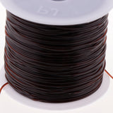 Maxbell 1 Roll 0.8mm Elastic Stretch Thread String Cord For Jewelry Bracelet Brown