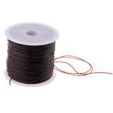 Maxbell 1 Roll 0.8mm Elastic Stretch Thread String Cord For Jewelry Bracelet Brown