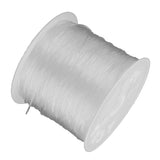 Maxbell 1 Roll 0.8mm Elastic Stretch Thread String Cord For Jewelry Bracelet Clear