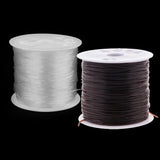 Maxbell 1 Roll 0.8mm Elastic Stretch Thread String Cord For Jewelry Bracelet Clear