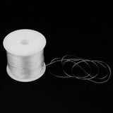 Maxbell 1 Roll 0.8mm Elastic Stretch Thread String Cord For Jewelry Bracelet Clear