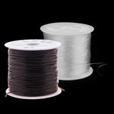 Maxbell 1 Roll 0.8mm Elastic Stretch Thread String Cord For Jewelry Bracelet Clear