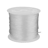 Maxbell 1 Roll 0.8mm Elastic Stretch Thread String Cord For Jewelry Bracelet Clear